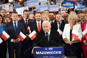 PiS Leader Kaczynski Holds A Campaign Rally - Poland
