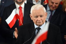 PiS Leader Kaczynski Holds A Campaign Rally - Poland