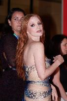 Jessica Chastain At The Red Carpet To Premier   “Memory” During The 71st San Sebastian International Film Festival