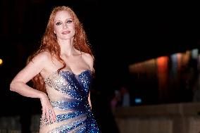 Jessica Chastain At The Red Carpet To Premier   “Memory” During The 71st San Sebastian International Film Festival