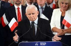 PiS Leader Kaczynski Holds A Campaign Rally - Poland