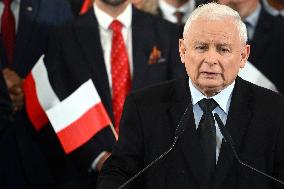 PiS Leader Kaczynski Holds A Campaign Rally - Poland