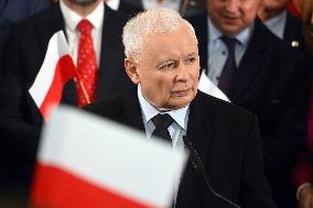 PiS Leader Kaczynski Holds A Campaign Rally - Poland
