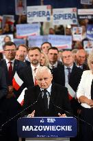 PiS Leader Kaczynski Holds A Campaign Rally - Poland