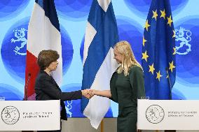 Press conference of Finnish and French Foreign Ministers