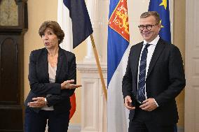 French Foreign and European Affairs Minister visits Finland
