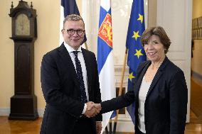 French Foreign and European Affairs Minister visits Finland