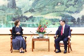 CHINA-BEIJING-XI JINPING-UNESCO CHIEF-MEETING (CN)
