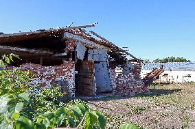 Farm in Chernihiv Region damaged by Russian occupiers