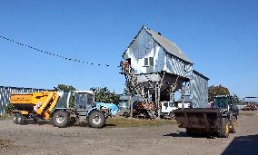 Farm in Chernihiv Region damaged by Russian occupiers