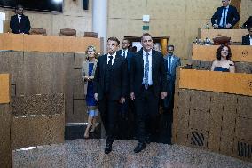 President Macron Visits Corsica