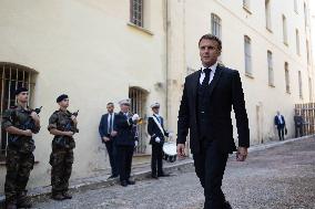 President Macron Visits Corsica