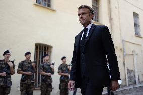 President Macron Visits Corsica