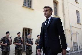 President Macron Visits Corsica