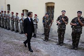 President Macron Visits Corsica