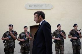 President Macron Visits Corsica