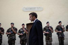 President Macron Visits Corsica