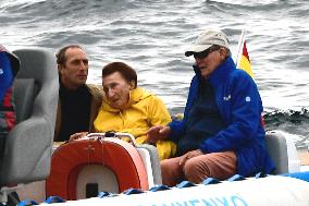 King Juan Carlos During The Day At Sea - Sanxenxo