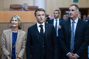 President Macron Visits Corsica