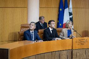 President Macron Visits Corsica