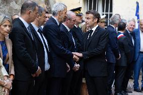 President Macron Visits Corsica