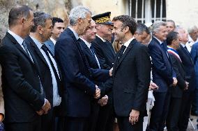 President Macron Visits Corsica