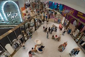 Tourists Shop at The Newly Opened Galeries Lafayette Department Store in Chongqing