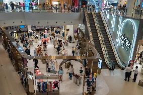 Tourists Shop at The Newly Opened Galeries Lafayette Department Store in Chongqing