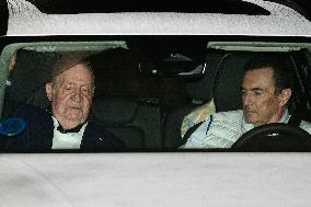 King Juan Carlos Out For Dinner - Spain