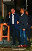 King Juan Carlos Out For Dinner - Spain