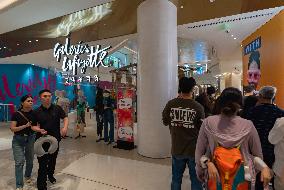 Tourists Shop at The Newly Opened Galeries Lafayette Department Store in Chongqing