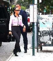 Kim Kardashian Outside Tsuta Restaurant - NYC