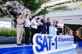 Opening Ceremony New SAT-1 Satellite Terminal At Thailand's Suvarnabhumi Airport.