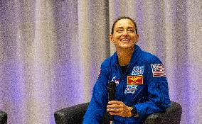 Astronaut Nicole Aunapu Mann visiting Tartu