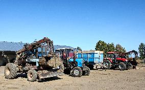 Farm in Chernihiv Region damaged in Russian shelling