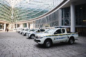 The Interregional Meeting Of Civil Protection Of Northern Italy At Palazzo Lombardia In Milan