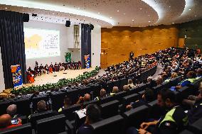 The Interregional Meeting Of Civil Protection Of Northern Italy At Palazzo Lombardia In Milan