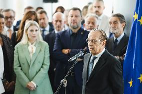 The Ceremony Of Naming Silvio Berlusconi Of The Belvedere Of The 39th Floor Of Palazzo Lombardia