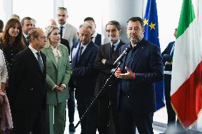 The Ceremony Of Naming Silvio Berlusconi Of The Belvedere Of The 39th Floor Of Palazzo Lombardia