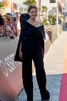 Juliette Binoche At The Red Carpet To Premier  “Aristote Luyindula” During The 71st San Sebastian International Film Festival