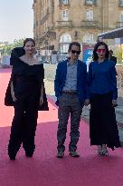 Juliette Binoche At The Red Carpet To Premier  “Aristote Luyindula” During The 71st San Sebastian International Film Festival