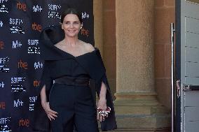 Juliette Binoche At The Red Carpet To Premier  “Aristote Luyindula” During The 71st San Sebastian International Film Festival