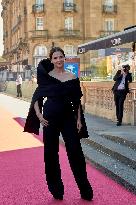 Juliette Binoche At The Red Carpet To Premier  “Aristote Luyindula” During The 71st San Sebastian International Film Festival