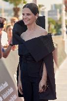 Juliette Binoche At The Red Carpet To Premier  “Aristote Luyindula” During The 71st San Sebastian International Film Festival