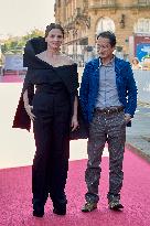 Juliette Binoche At The Red Carpet To Premier  “Aristote Luyindula” During The 71st San Sebastian International Film Festival