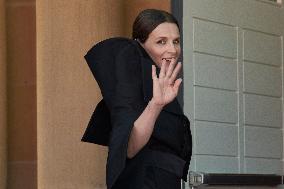 Juliette Binoche At The Red Carpet To Premier  “Aristote Luyindula” During The 71st San Sebastian International Film Festival