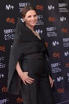 Juliette Binoche At The Red Carpet To Premier  “Aristote Luyindula” During The 71st San Sebastian International Film Festival