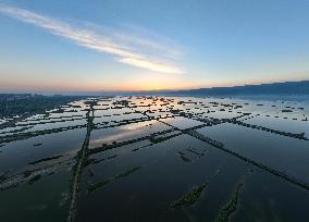 CHINA-SHANXI-YUNCHENG-SALT LAKE-SUNRISE (CN)