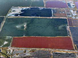 CHINA-SHANXI-YUNCHENG-SALT LAKE-SUNRISE (CN)