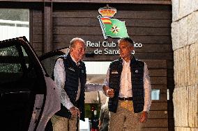 King Juan Carlos visits the Real Club Nautico de Sanxenxo
